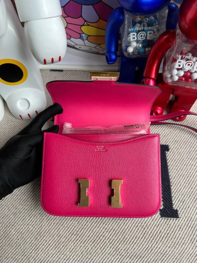 hermes-constance-18cm-bright-rose gallery 1