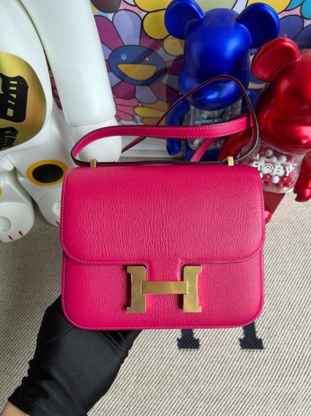 hermes-constance-18cm-bright-rose gallery 5