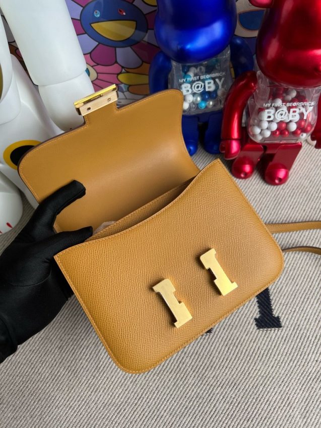 hermes-constance-18cm-brown gallery 1