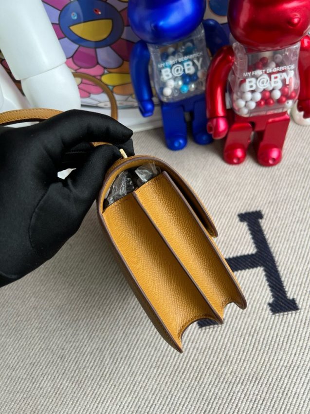 hermes-constance-18cm-brown gallery 4