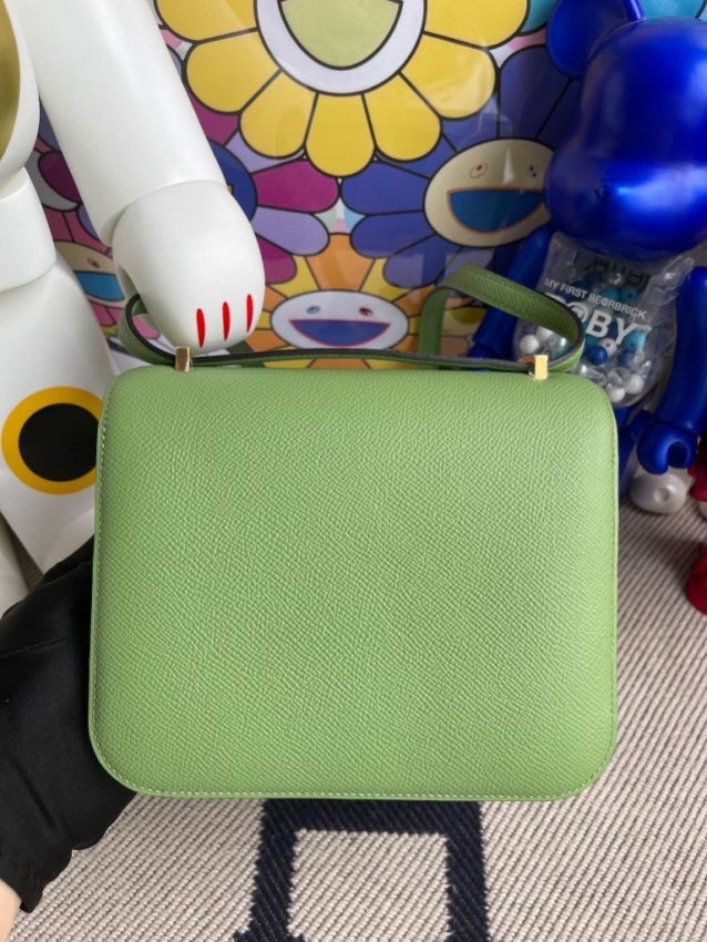 hermes-constance-18cm-light-green gallery 2