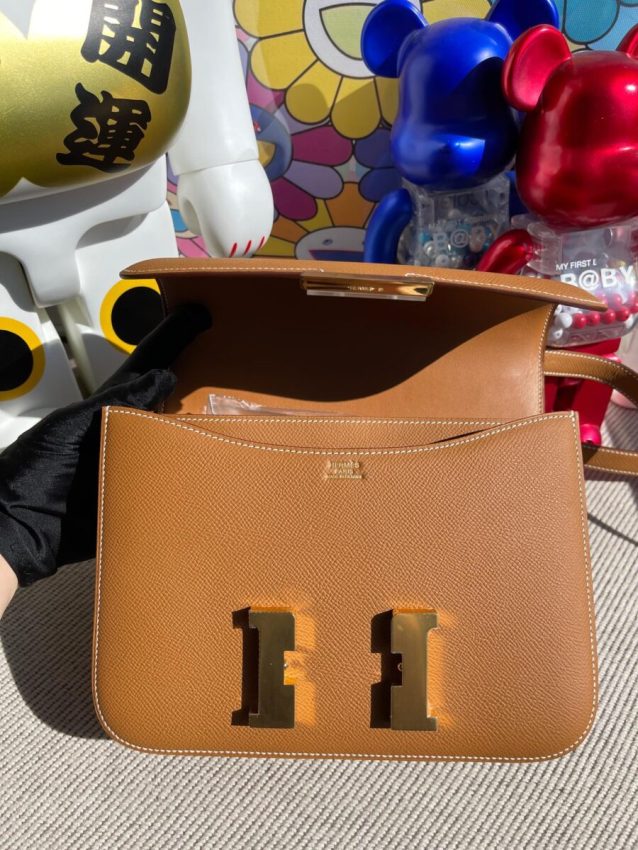 hermes-constance-24cm-brown gallery 2