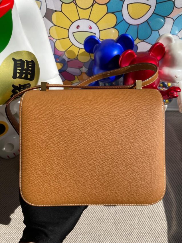 hermes-constance-24cm-brown gallery 4