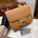 hermes-constance-24cm-golden-brown gallery 6