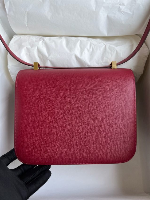 hermes-constance-24cm-red gallery 1
