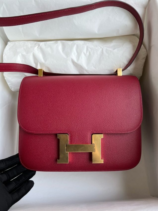 hermes-constance-24cm-red gallery 2