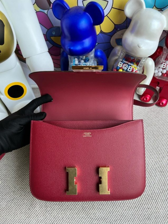 hermes-constance-24cm-red gallery 4