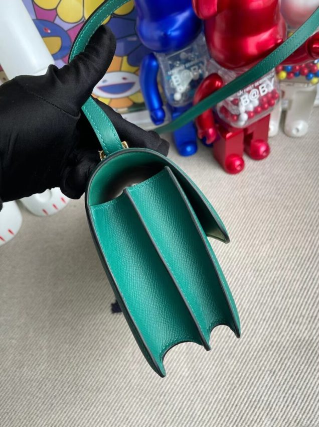 hermes-constance-26cm-green gallery 1