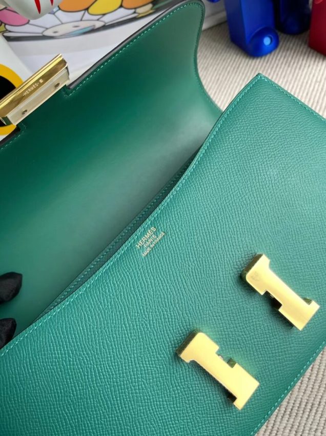 hermes-constance-26cm-green gallery 3