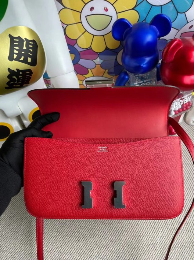 hermes-constance-26cm-red gallery 3