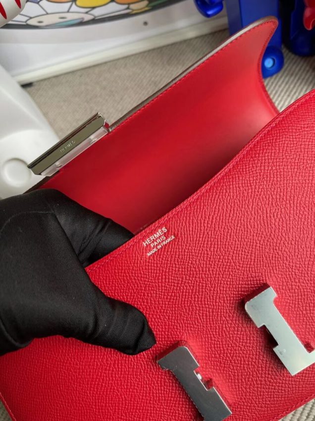 hermes-constance-26cm-red gallery 4