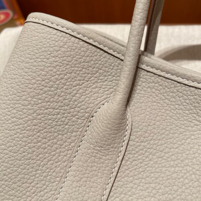 hermes-garden-party-30cm-clacier-white gallery 1