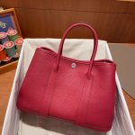hermes-garden-party-30cm-rouge-casaque gallery 3