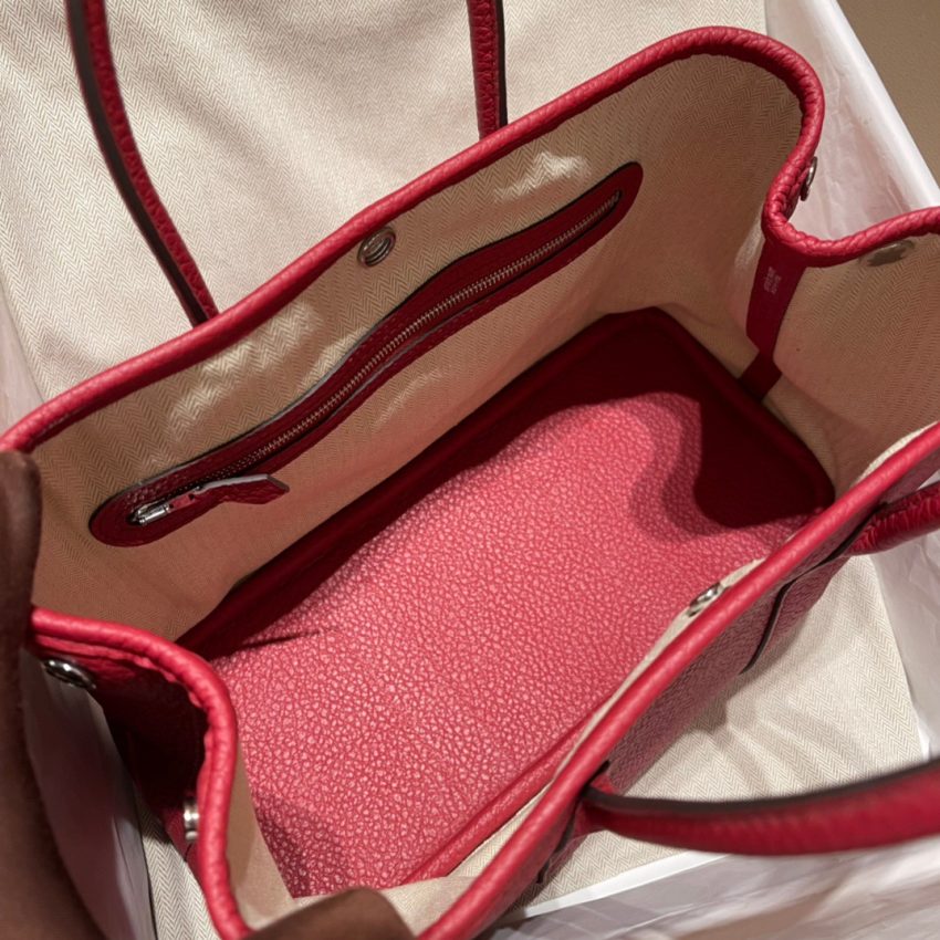 hermes-garden-party-30cm-rouge-casaque gallery 4
