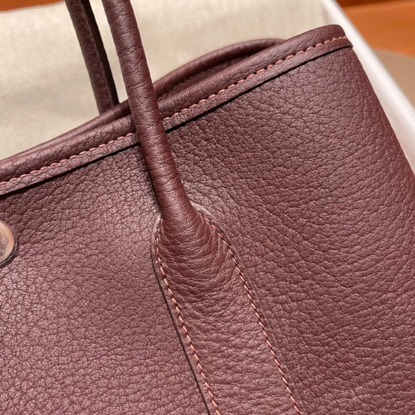 hermes-garden-party-30cm-saddle-red gallery 2