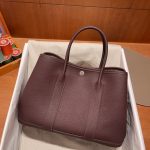 hermes-garden-party-30cm-saddle-red gallery 5