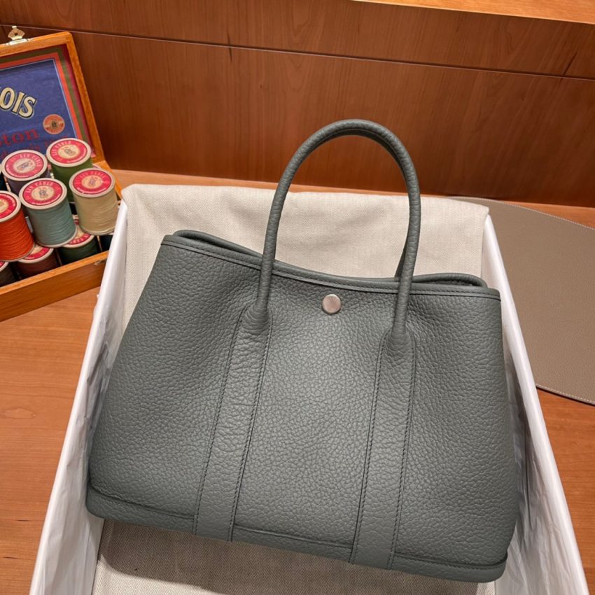 hermes-garden-party-30cm-vert-amande gallery 1