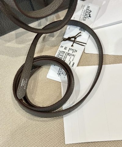 Replica Hermès Halzan Tummanharmaa