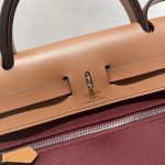 hermes-herbag-31cm-bordeaux-red gallery 5