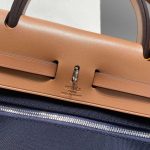 hermes-herbag-31cm-brown-plaid gallery 7