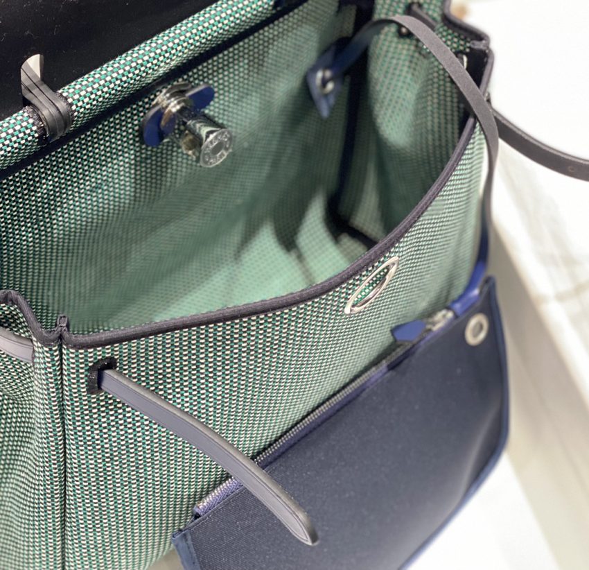 hermes-herbag-31cm-green gallery 1