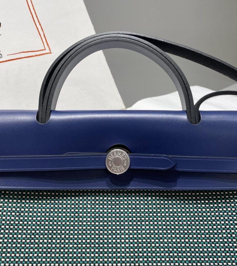 hermes-herbag-31cm-green gallery 3