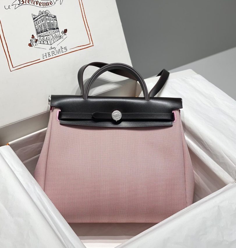 hermes-herbag-31cm-pink gallery 4