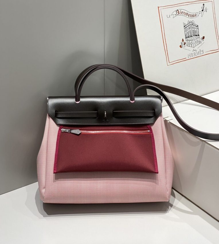 hermes-herbag-31cm-pink gallery 5