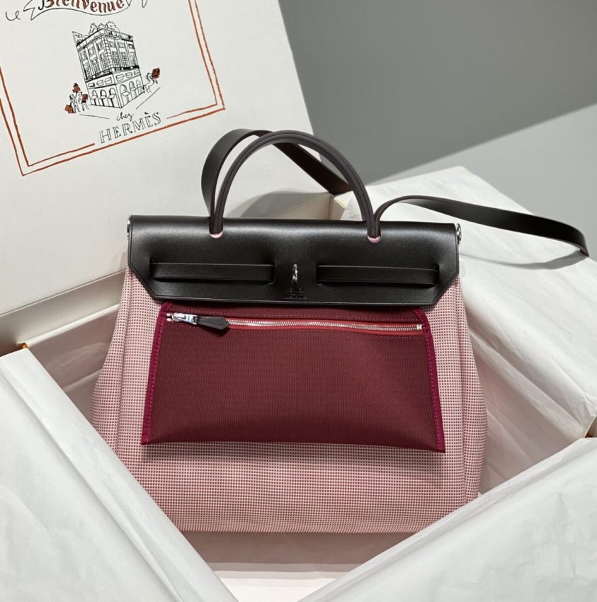 hermes-herbag-31cm-pink gallery 6