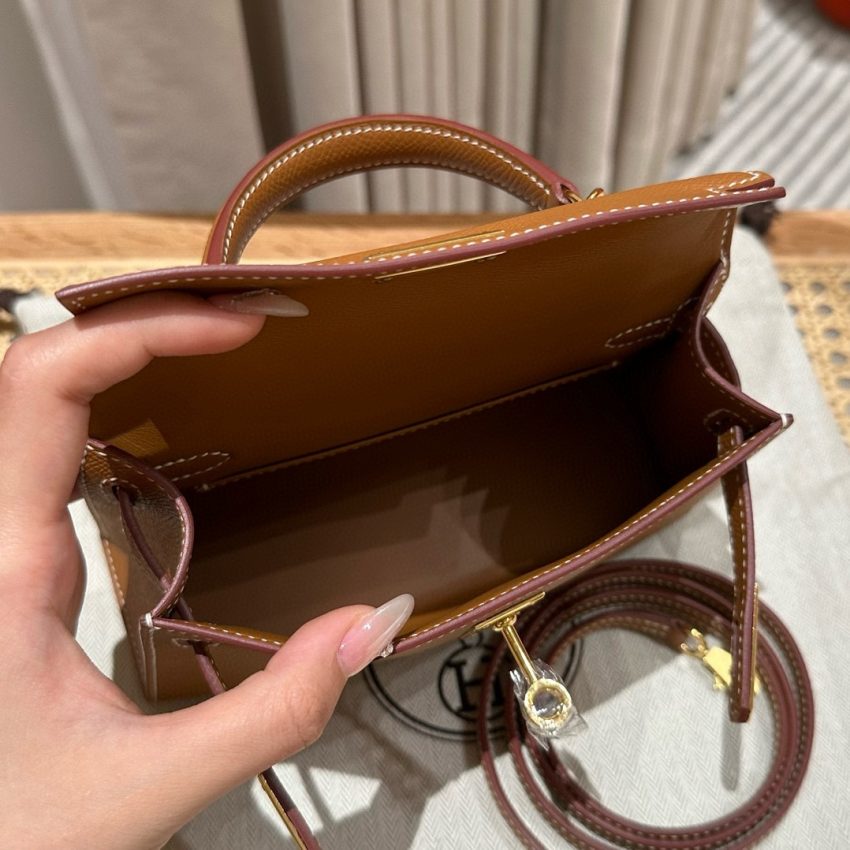 hermes-kelly-brown-gold gallery 3