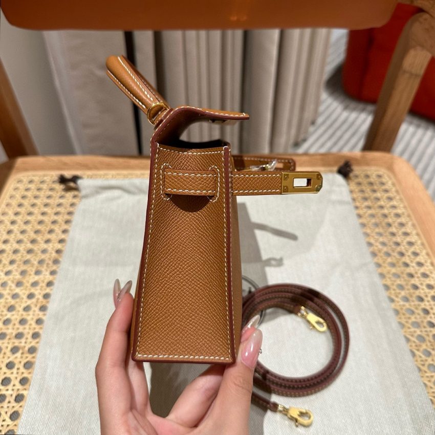 hermes-kelly-brown-gold gallery 4