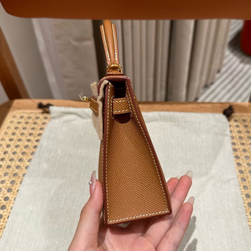 hermes-kelly-brown-gold gallery 7