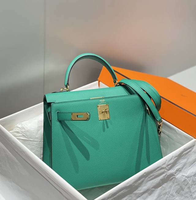 hermes kelly emperial green 9