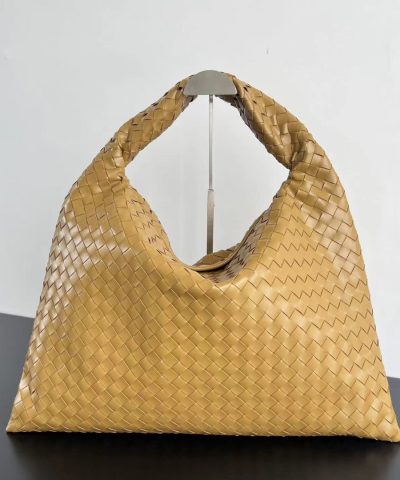 Bottega Veneta Hop Large in Amber - Italian Leather Replica
