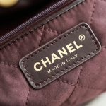 Chanel 22 Medium Bag Burgundy - chanel 22 burgundy replica detail 2