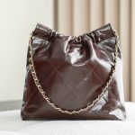 Chanel 22 Medium Bag Burgundy - chanel 22 burgundy replica detail 6