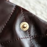 Chanel 22 Medium Bag Burgundy - chanel 22 burgundy replica detail 11