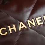 Chanel 22 Medium Bag Burgundy - chanel 22 burgundy replica detail 12
