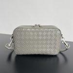 Bottega Veneta Camera Bag in Graphite - Italian Leather Replica