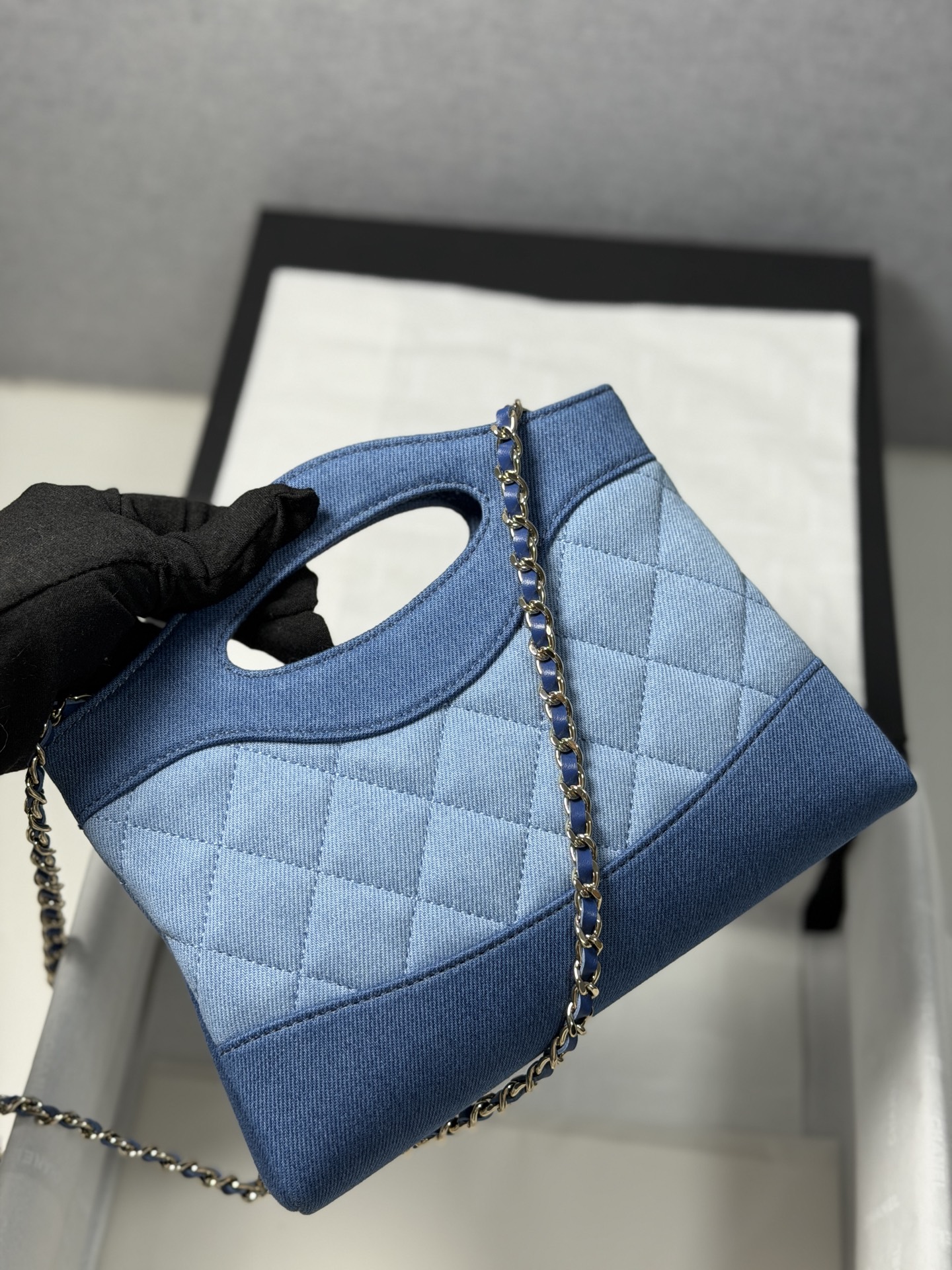 jeans2 Chanel 24S 31 Nano Tote Bag Jeans - chanel denim tote replica detail 1