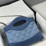 jeans6 Chanel 24S 31 Nano Tote Bag Jeans - chanel denim tote replica detail 5