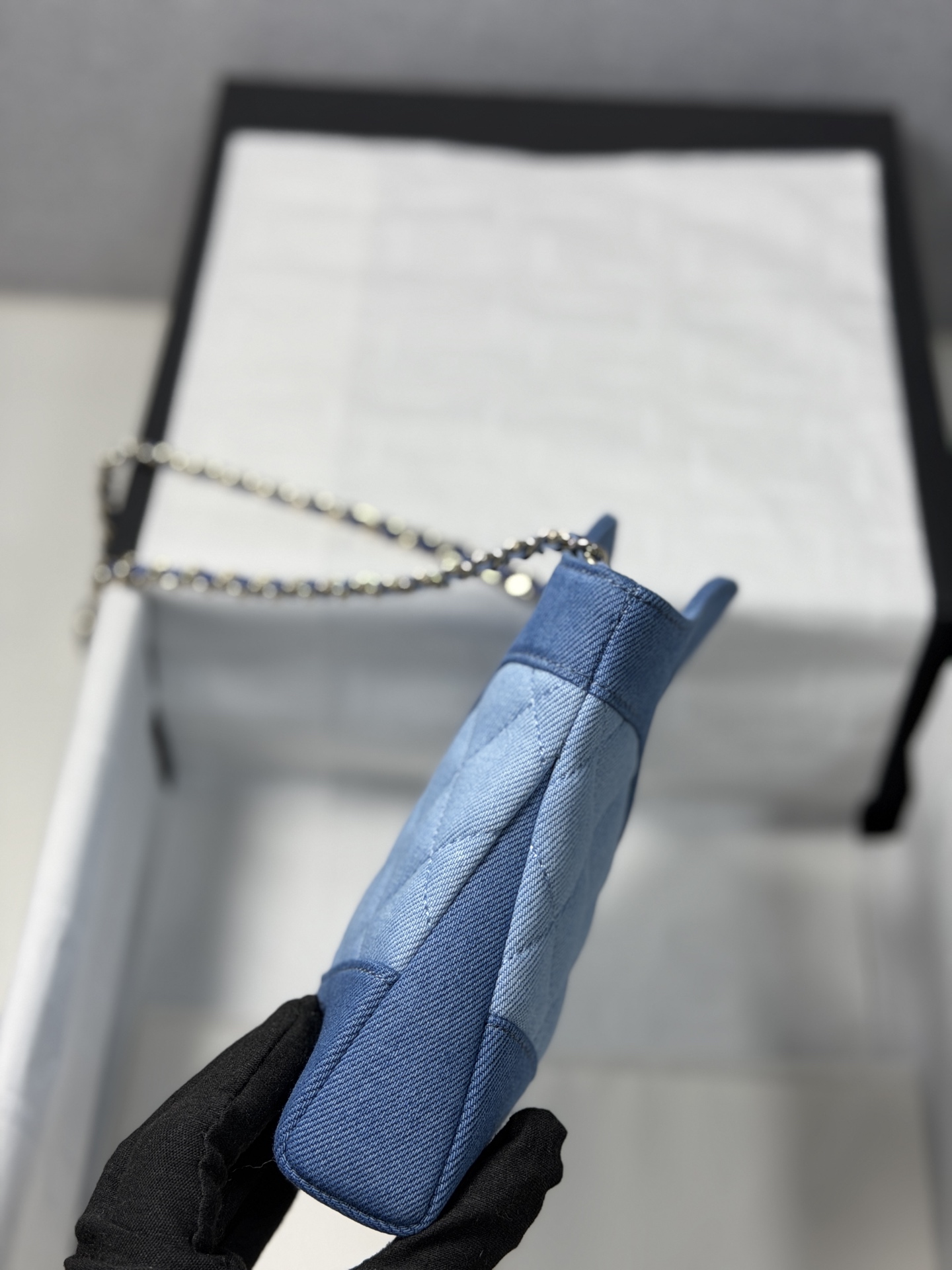 jeans9 Chanel 24S 31 Nano Tote Bag Jeans - chanel denim tote replica detail 8