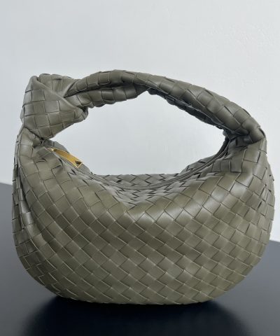 Bottega Veneta Jodie  Large & Small Pickle - View 7 | Intrecciato Detail