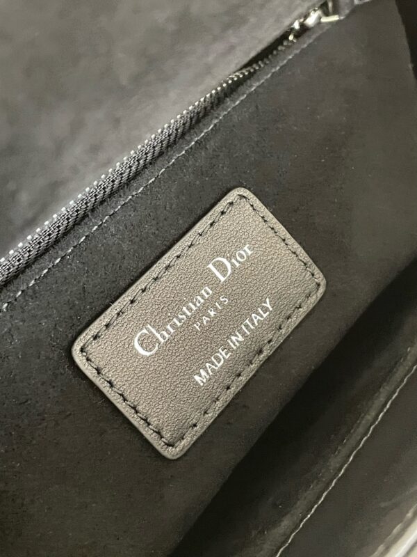 lady dior large black silver 9