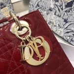 lady dior large red patent 3