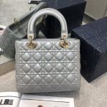 lady dior large silver 2
