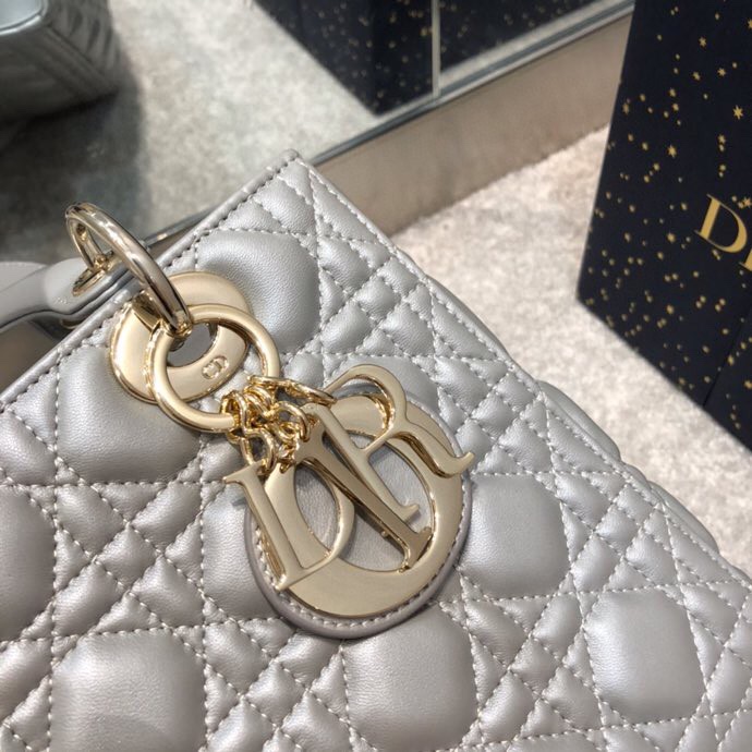 lady dior large silver 3