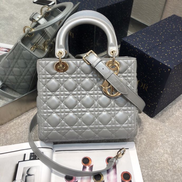 lady dior large silver 7