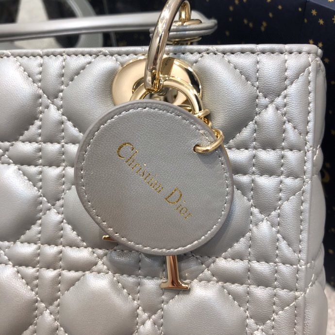 lady dior large silver 9