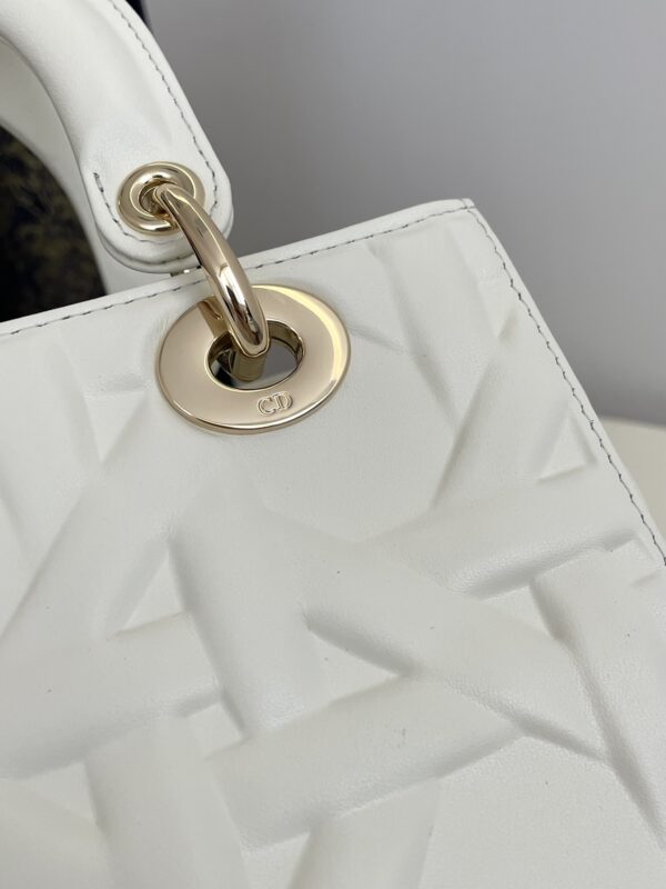 lady dior large white 2